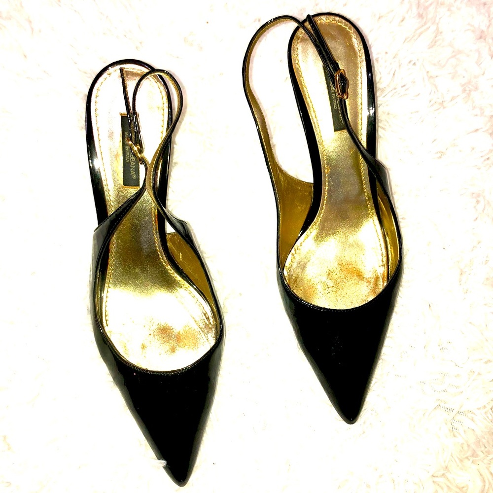 Dolce & Gabbana Patent Sling backs